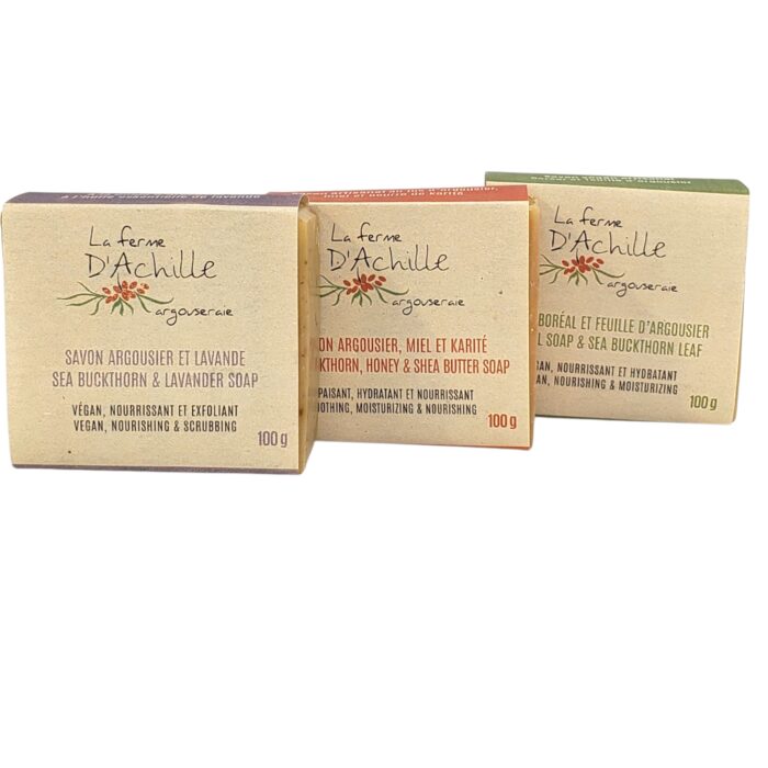 Trio Savons la Ferme d'Achille