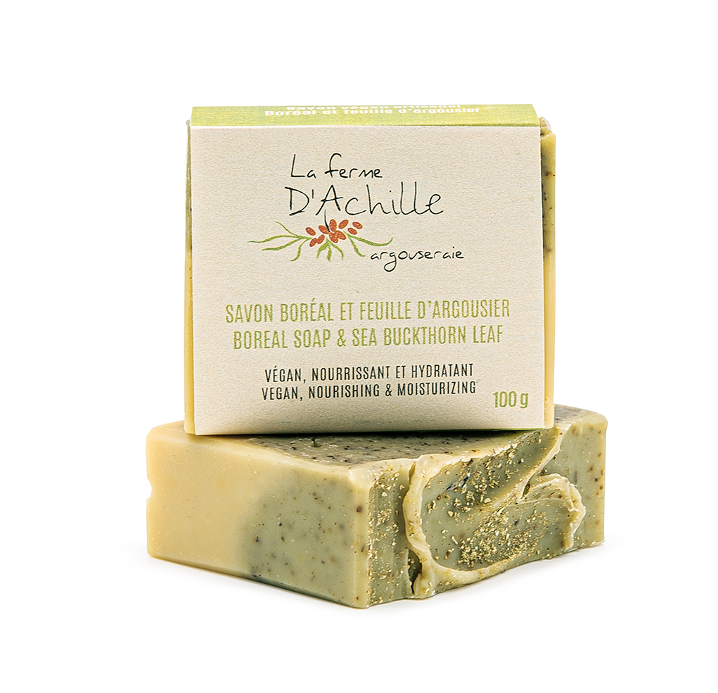 Savon Boréal et feuille d'Argousier
