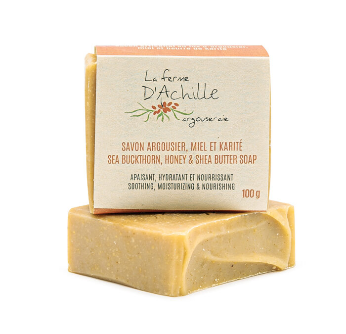 Savon jus d'argousier, Miel et Karité